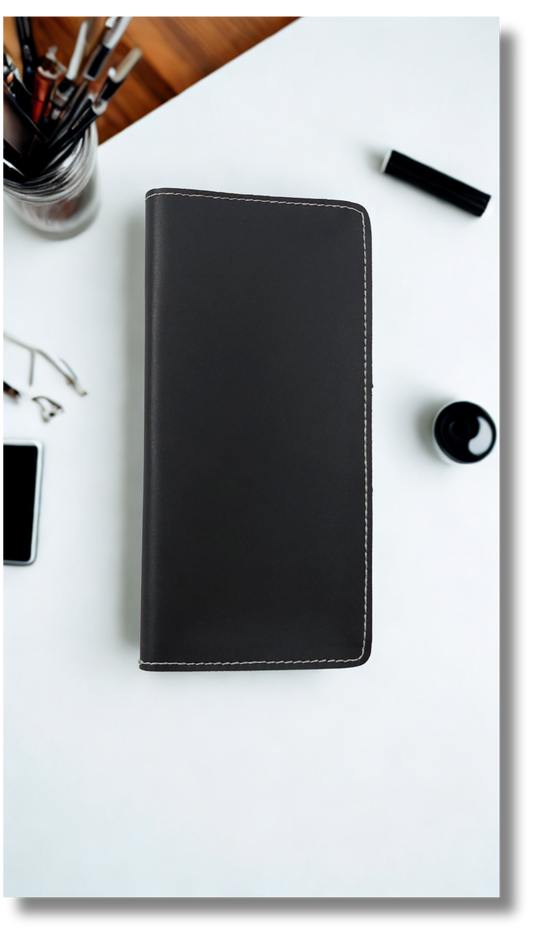 Leather Cheque Book Cover