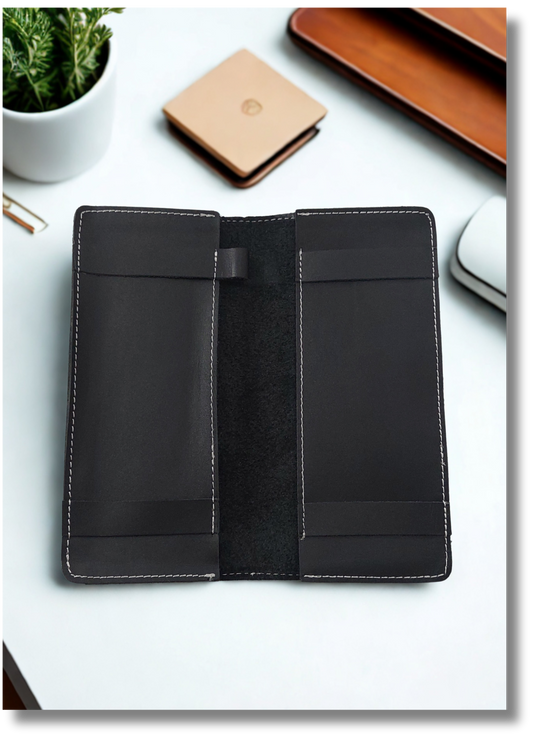 Leather Cheque Book Cover
