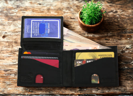Leather RFID Passcase Wallet
