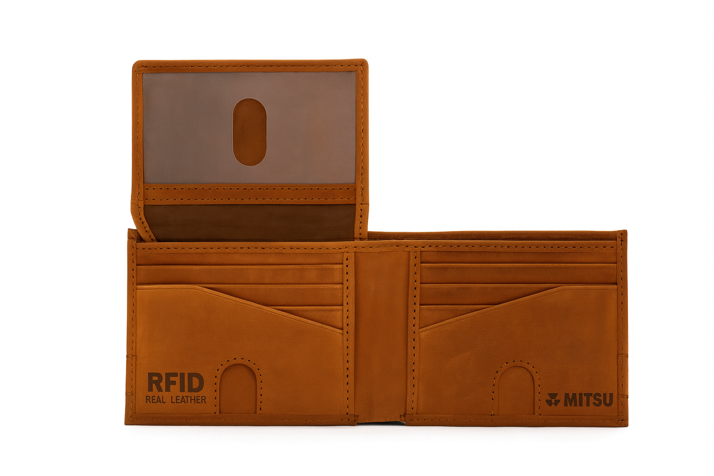 Leather RFID Passcase Wallet